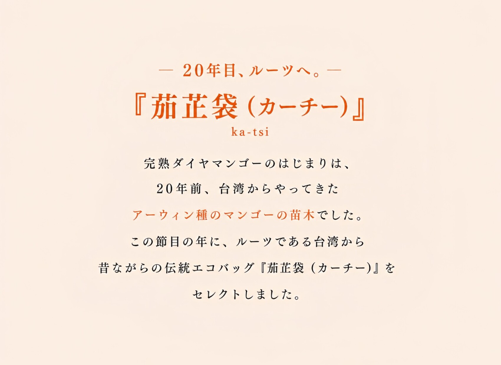 台湾の伝統バッグ「茄芷袋（カーチー）」を限定販売